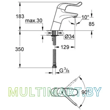 Смеситель Grohe Euroeco Special (32790000) картинка 2